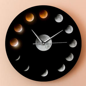 ดวงจันทร์กลไกนาฬิกาดวงจันทร์ซูเปอร์นาฬิกาดาราศาสตร์ควอตซ์ดวงจันทร์ระยะนาฬิกาแขวน - Product Image 2