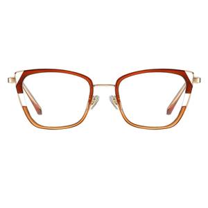 Gafas de moda transfronterizas con montura TR90 para mujer, rectangulares, con protección contra la luz azul, puente medio y lentes AC. - Product Image 4