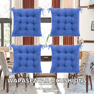 Coussins de chaise 40 x 40 cm, motif uni, fabriqués à la machine, rembourrés avec attaches, <span class=keywords><strong>pour</strong></span> salle à manger, bureau, intérieur, extérieur - Product Image 2
