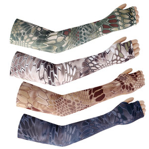 Cycling Arm Sleeves Python Print UV Protection Outdoor Men's Ice Silk Long Sleeve Cover - Product Image 3