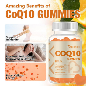 Orange Flavor Coq10 500Mg Supplément Coenzyme Q10 Gummies Avec Omega-3 Vitamine B3 Zinc & Magnésium pour Antioxydants et Immunité - Product Image 6