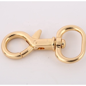 Sang Trọng Lớn Kẽm Hợp Kim Vàng Xoay Snap Hook | Thân Thiện Với Môi Hình Bầu Dục Cơ Sở Kim Loại <span class=keywords><strong>Clasp</strong></span> Cho Thiết Kế Phụ Kiện Túi Xách - Product Image 2