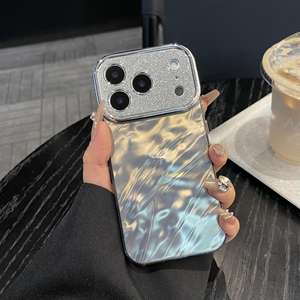 Étui à effet ondulé et pailleté pour iPhone 17 Pro Max/16, aspect premium, antichoc, compatible avec iPhone 14/15 - Product Image 4