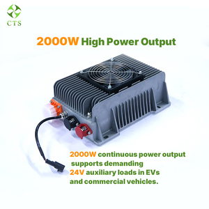 ตัวแปลงไฟฟ้ากระแสตรงแบบสองทิศทาง CTS ประสิทธิภาพสูง 2 กิโลวัตต์ 48V-12V พร้อม CAN Bus สำหรับระบบแบตเตอรี่รถยนต์ไฟฟ้า - Product Image 2