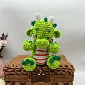 Gros Vert Couleur Main Crochet En <span class=keywords><strong>Peluche</strong></span> Fil Jouets Yeux De Sécurité <span class=keywords><strong>pour</strong></span> Enfants Amigurumi Animaux Personnalisés ou Poupées - Product Image 6