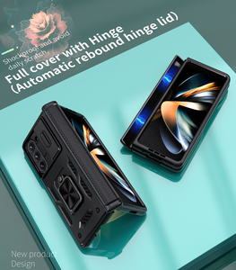 Nouvel étui magnétique à charnière à rebond automatique pour <span class=keywords><strong>Samsung</strong></span> <span class=keywords><strong>Galaxy</strong></span> Z Fold 5 avec support rotatif à 360° et protection d'appareil photo - Product Image 5