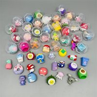 Conteneur en forme de diamant transparent de 45 mm avec des jouets, capsule en plastique pour jouets, œuf surprise, capsule d'œuf, boîte à jouets pour distributeur automatique