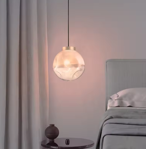 Zeal Lighting Factory Lámpara colgante de vidrio blanco lechoso transparente esférico Lámpara de araña de alta calidad a precio de fábrica - Product Image 4