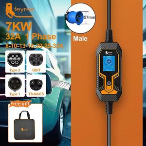 Chargeur de voiture électrique portable 7 kW pour système solaire, charge rapide NACS, nouveau - 16/32A 85-264V - Product Image 4