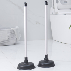 Desatascador de Tuberías Manual con Mango Largo Desmontable y Ventosa de PVC para <span class=keywords><strong>Desatascar</strong></span> Rápidamente Drenajes de Baño - Product Image 1