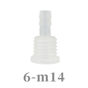 Plaque semi-perforée 6-M14 à filetage extérieur, raccord en T/écrou, passage droit/réducteur, cloison en plastique, tuyaux de plomberie - Product Image 2