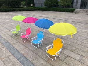 Tumbona Plegable Moderna para Niños con Sombrilla Ajustable con Protección UV, Muebles Portátiles para Exteriores, Playa y Jardín, Picnic - Product Image 2
