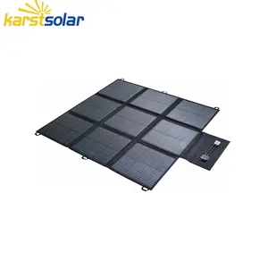 Penjualan terlaris Panel surya fleksibel dapat dilipat 100w grosir 60w kustom pengisi daya portabel 30w kekuatan telepon seluler Laptop