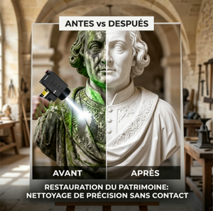 Machine de nettoyage au laser à fibre pulsée 300W pour la peinture, la rouille, le métal, le bois, la pierre, le verre, l'aluminium - Facile à utiliser, garantie de 2 ans - Product Image 6