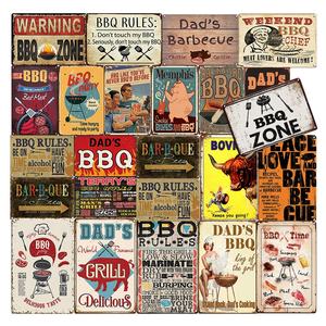 Gaoyang Barbecue Vintage <span class=keywords><strong>Plaque</strong></span> en étain <span class=keywords><strong>Plaque</strong></span> en métal rétro <span class=keywords><strong>Plaque</strong></span> <span class=keywords><strong>BBQ</strong></span> affiche décor mural pour cuisine café dîner Bar - Product Image 1