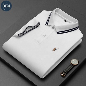 T-shirt pour homme de haute qualité à séchage rapide brodé 100% coton à manches courtes T-shirt en tissu tricoté imprimé unique - Product Image 1