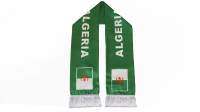 Nouveau produit Écharpes caractéristiques de l'Algérie pour les fans et les clubs de supporters Drapeau Écharpes personnalisées