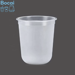 <span class=keywords><strong>Vasos</strong></span> Desechables de Plástico PP con Tapa para Té de Burbujas, Té con Leche y Boba, Transparentes o Esmerilados, en Forma de U, de 14oz/16oz/380ml/500ml, con Logotipo Personalizado para Bodas - Product Image 1