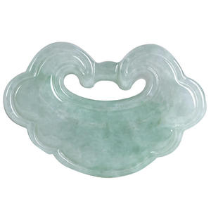 Pendentif en jadéite naturelle Ruyi, jade blanc, design original, style chinois classique, cadeau UNISEXE avec certificat d'évaluation HJ100 - Product Image 5