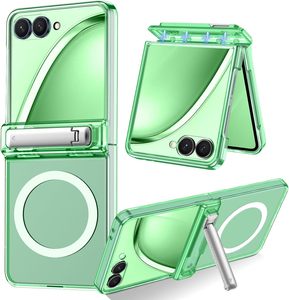 Funda para Samsung Z <span class=keywords><strong>Flip</strong></span> 8 con Protector de Pantalla Integrado, Carcasa Rígida Transparente de PC con Bisagra y Soporte para Samsung <span class=keywords><strong>Galaxy</strong></span> Z <span class=keywords><strong>Flip</strong></span> 8 - Product Image 1