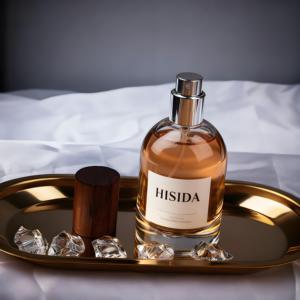 Gran oferta, botella de Perfume de vidrio transparente cilíndrica, 30ml, 50ml, 100ml, botella de Spray Parfum de lujo vacía con tapa de madera - Product Image 6