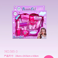 LASIVE TOYS Ensemble de jeu d'imitation : Maquillage et coiffure de princesse, Jouets de jeu de rôle pour filles, Ensemble de jeu d'imitation Salon de beauté et coiffure