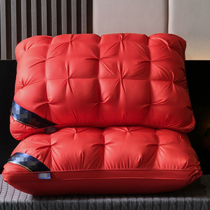 Wholesale <strong>Custom</strong> Neck Rectangle <strong>Bantal</strong> Pillow New Design High Quality Hilton Hotel Stripe Pattern Twist Flower Customizable - Product Image 3