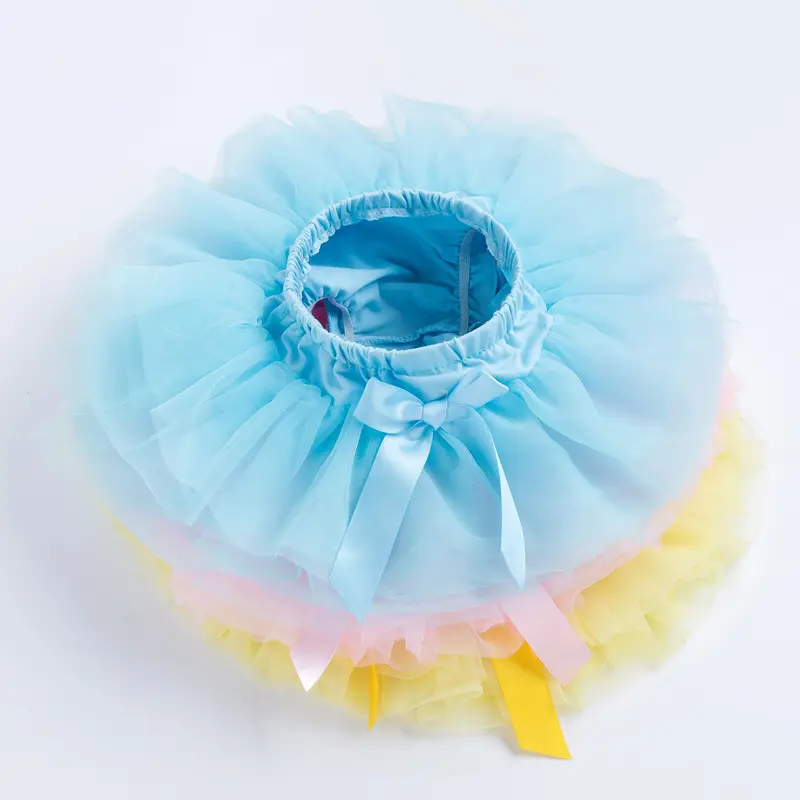 0-24เดือนเด็กวัยหัดเดินนัวเนีย Tulle ผ้าอ้อมครอบคลุมเด็กสาวกระโปรงตูที่มี12สี