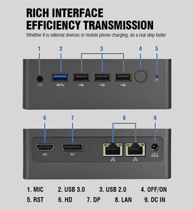 Mini PC de jeu Sharerdp Factory Intel NUC N95 N100 avec RAM DDR4 DDR5 32 Go, M.2 et emplacement SIM pour affichage numérique - Product Image 3