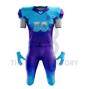 Conjunto de camiseta de fútbol americano de secado rápido de alta calidad para hombre, Top transpirable, uniforme de fútbol para adultos bordado recién llegado - Product Image 2