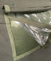 Tente sectionnelle pour 10 personnes, une chambre, en tissu ripstop robuste vert olive, pour hébergement en plein air