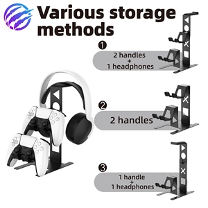 Bộ điều khiển máy tính để bàn đứng với móc treo tai nghe cho bộ điều khiển trò chơi <span class=keywords><strong>PC</strong></span> và phụ kiện tai nghe - Product Image 4