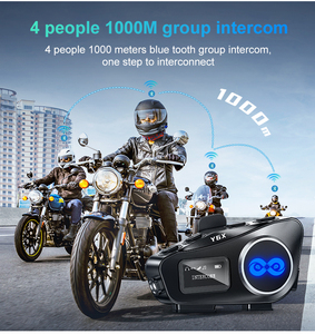Y6x 4 tay đua hội nghị <span class=keywords><strong>Bluetooth</strong></span> xe máy Mũ bảo hiểm <span class=keywords><strong>intercom</strong></span> tai nghe, nghe điện thoại di động âm nhạc trong khi <span class=keywords><strong>intercom</strong></span> - Product Image 6