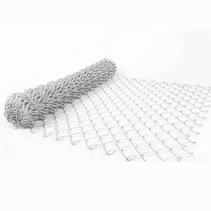 Maillon de chaîne de cyclone galvanisé résistant à la rouille clôturant des panneaux pour la barrière de maillon de chaîne enduite par PVC d'utilisation durable - Product Image 3