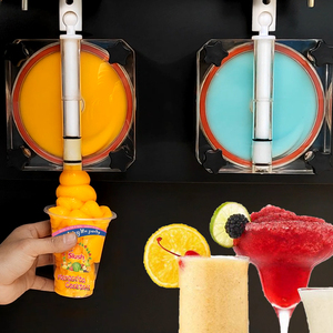 Dispensador <span class=keywords><strong>de</strong></span> bebidas <span class=keywords><strong>de</strong></span> cóctel <span class=keywords><strong>de</strong></span> hielo, 2 tanques, <span class=keywords><strong>granita</strong></span> daiquiri/batidos, <span class=keywords><strong>precio</strong></span> <span class=keywords><strong>de</strong></span> máquina para cachorros - Product Image 4