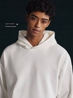 Ensemble survêtement hiver en molleton épais 430g, coupe ample et décontractée, pour homme, avec sweat à capuche et pantalon de jogging, style tendance et oversize