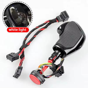 Pomello del cambio auto in alluminio con manico in pelle cambio elettronico per VW Golf Mk6 MK7 B7 Passat <span class=keywords><strong>CC</strong></span> Skoda Octavia Polo SEAT LEON - Product Image 4