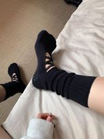 Chaussettes de fitness professionnelles Bioserica Era Yoga Pilates, design à boucle croisée, chaussettes épaisses, chaussettes antidérapantes pour la danse