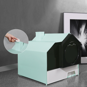 Offres Spéciales : Bac à litière pour animaux de compagnie avec enclos de nettoyage intégré - Product Image 1