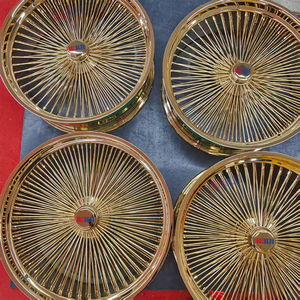 Ruedas de Alambre Cromadas de 24 Pulgadas con Radios - Product Image 3