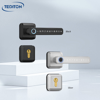 Empreinte digitale poignée électrique serrure Tuya maison intelligente mot de passe Code biométrique empreinte digitale porte cylindres serrures pour porte en bois