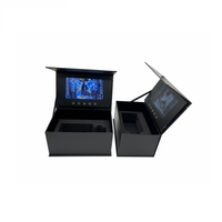 Boîte cadeau promotionnelle avec écran LCD pour présentation de bijoux, brochure vidéo et anneau