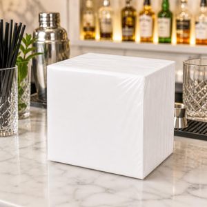Servilletas de Papel Kraft para Restaurante, Impresión Personalizada, Pulpa de Bambú Reciclada de Primera Calidad, Color Marrón Natural y Blanco, Venta al Por Mayor - Product Image 2