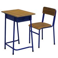 Chaise et table de lecture Mobilier de salle de classe pour étudiants Table et chaise d'école en métal bon marché pour enfants