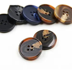 Wholesale High Quality Customized 4 Holes Shirt Suit Coat Overcoat Resin Button