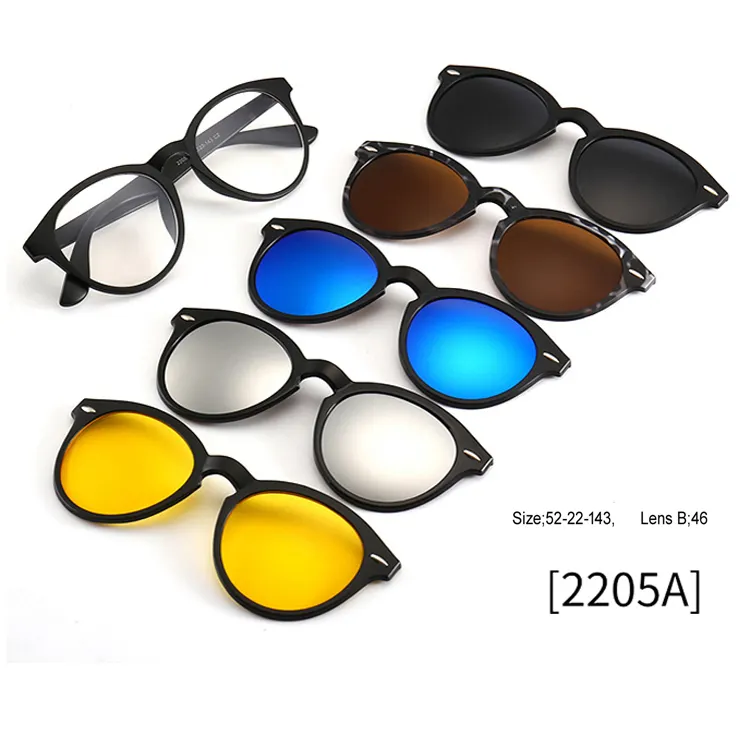 Polarized glasses Clip On Optical Frames clip frame Colorful 2 In 1 Pc Clip On Glasses