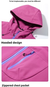 <span class=keywords><strong>Chaqueta</strong></span> Softshell OEM Informal Ligera Unisex con Capucha <span class=keywords><strong>y</strong></span> Cremallera <span class=keywords><strong>para</strong></span> Senderismo, Camping <span class=keywords><strong>y</strong></span> Deportes al Aire Libre, Multicolor, Impermeable <span class=keywords><strong>y</strong></span> Cortavientos - Product Image 5