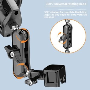 Hongdak pour caméra d'action DJI <span class=keywords><strong>Go</strong></span> <span class=keywords><strong>Pro</strong></span> Insta 360, <span class=keywords><strong>ventouse</strong></span> de voiture en alliage d'aluminium, rotation à 360 degrés, compatibilité universelle, 10 kg - Product Image 1