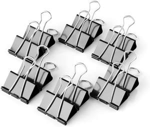 Vente directe d'usine, pinces à papier métalliques noires, pinces à longue queue pour fournitures de reliure de bureau - Product Image 6