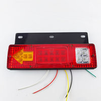 24V 12V 131 kamyon römork LED Stop arka ters dönüş lambası park lambaları demir taban ile ok göstergesi